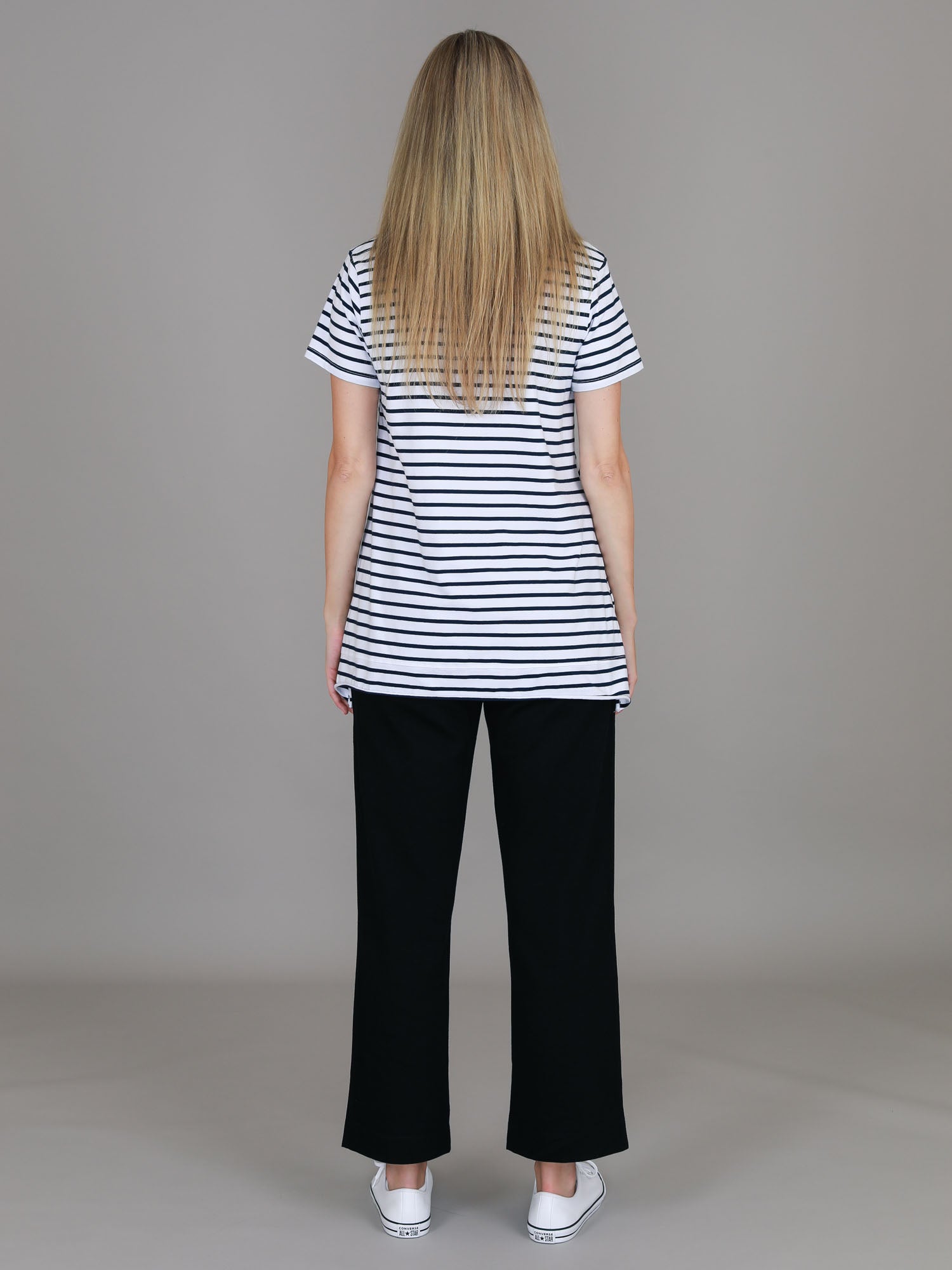 blue and white stripe top #color_navy stripe