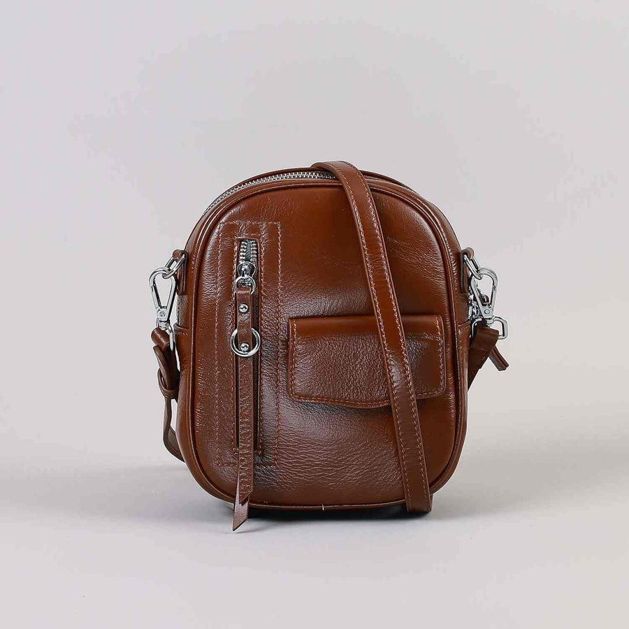 Audrey Crossbody Leather Bag size guide
