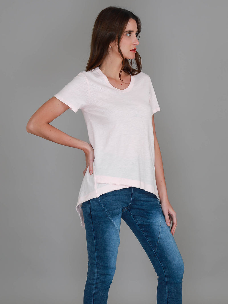 blush v neck tee #color_blush