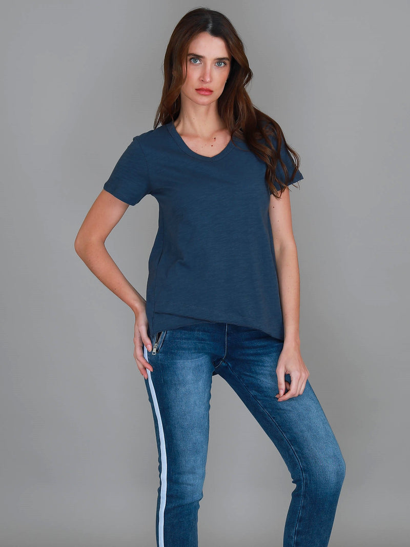 indigo v neck tee #color_indigo