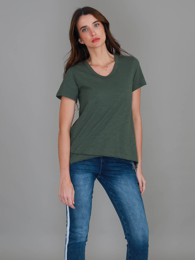 khaki v neck tee #color_khaki