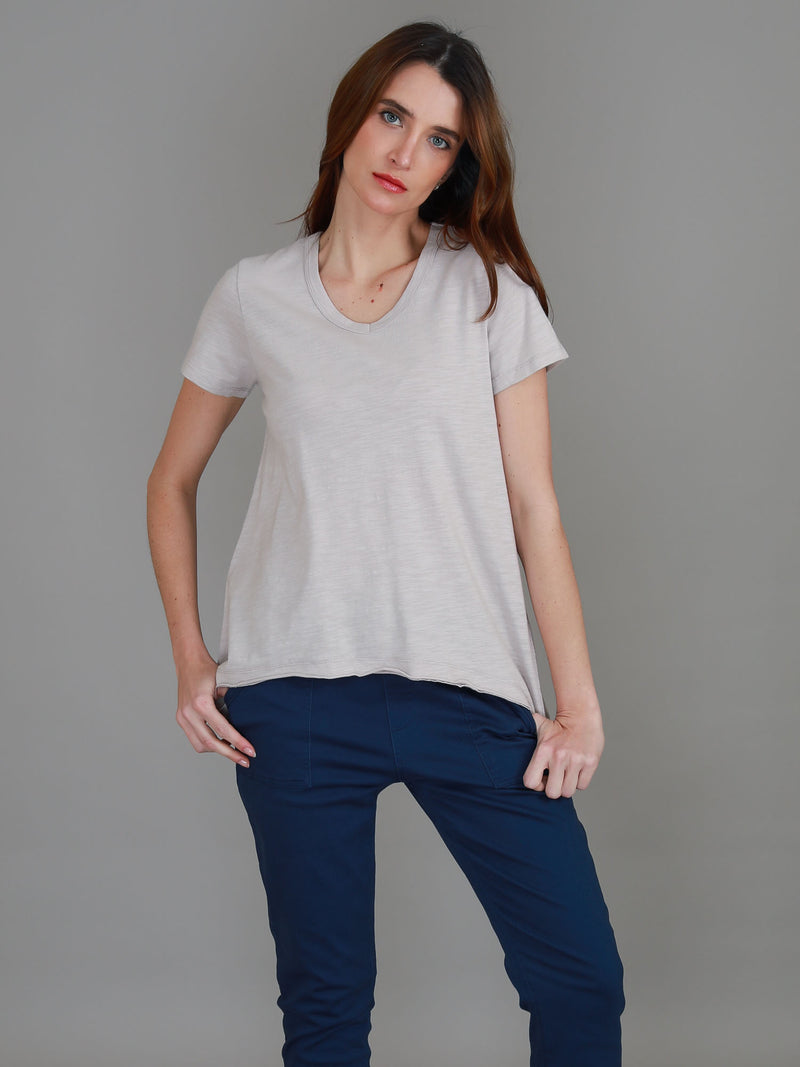 v neck tee shirt #color_angora