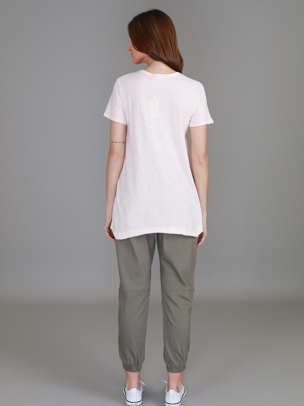 blush v neck top women
