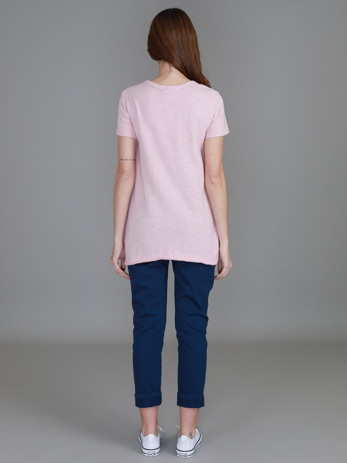 blush marle v neck top women