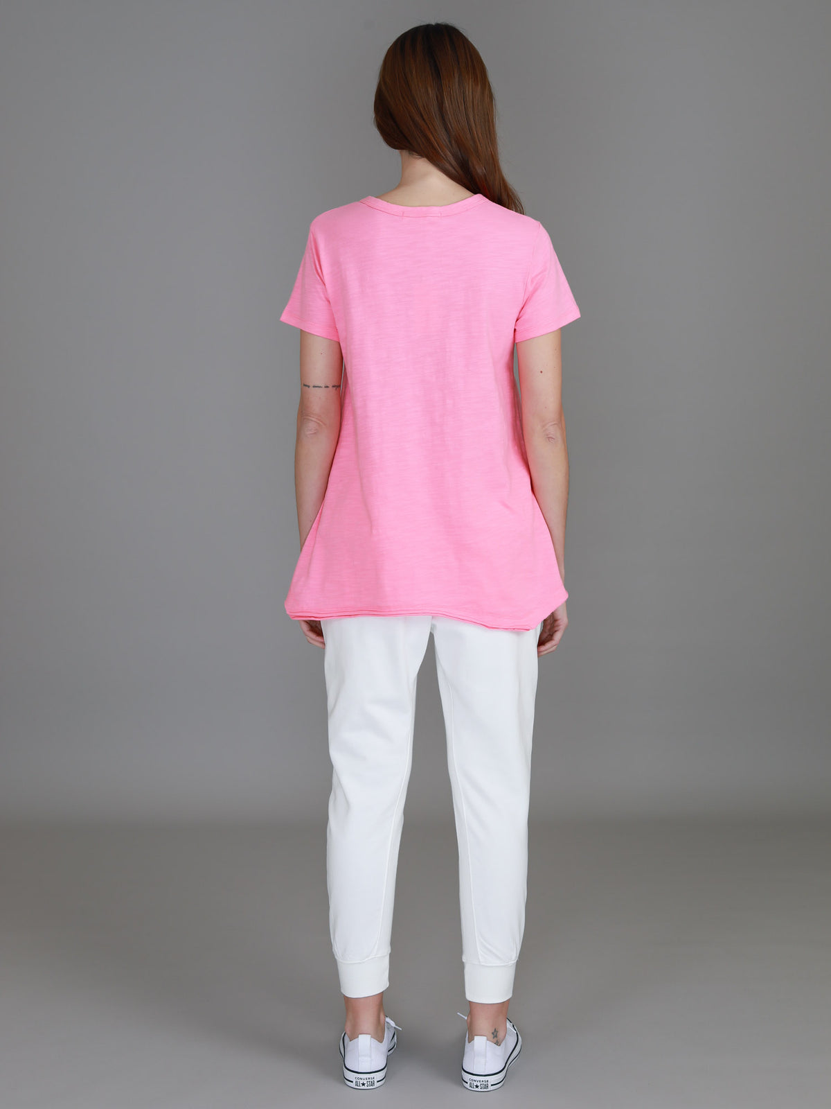 vintage pink v neck top