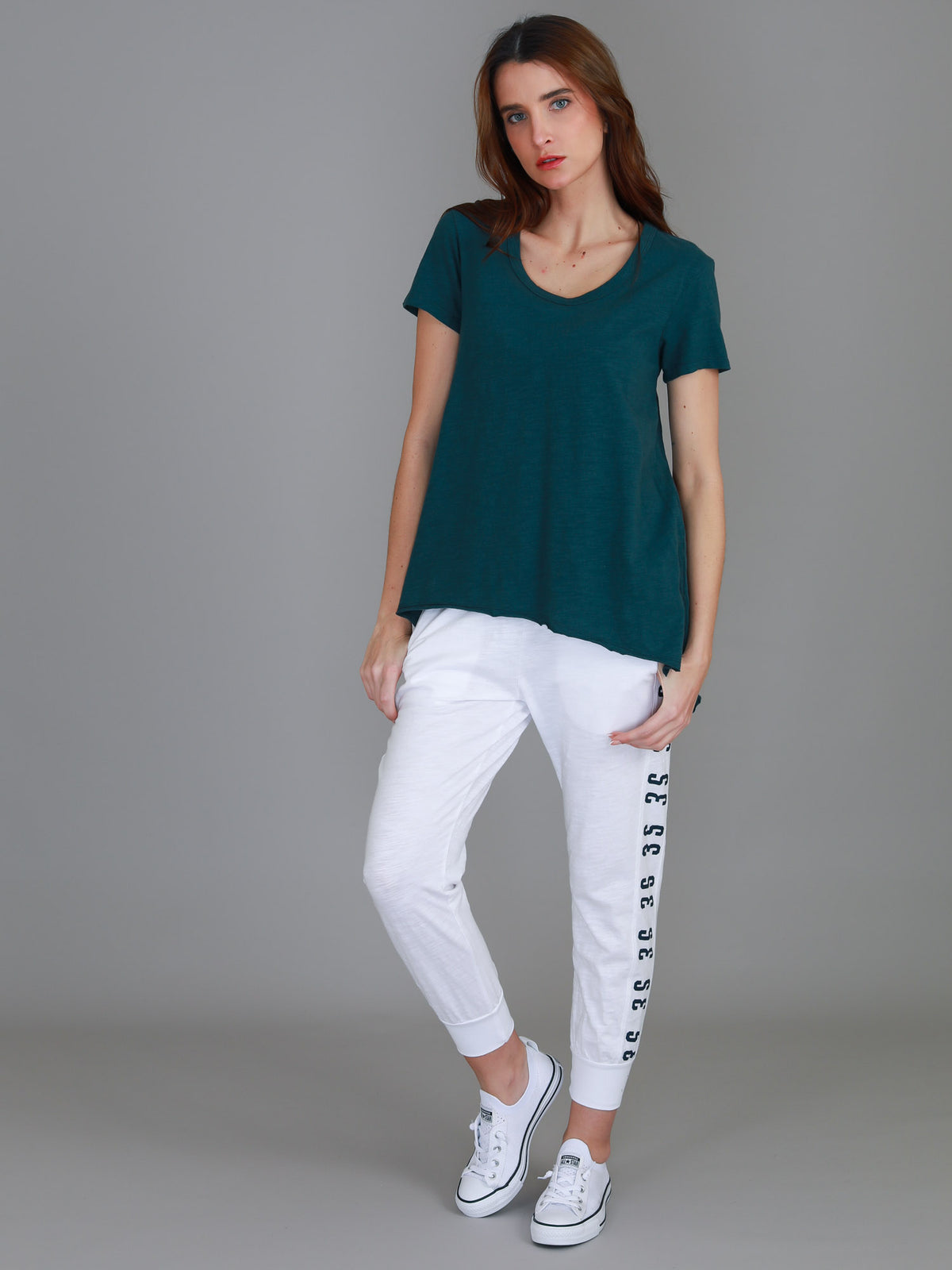 emerald green tee