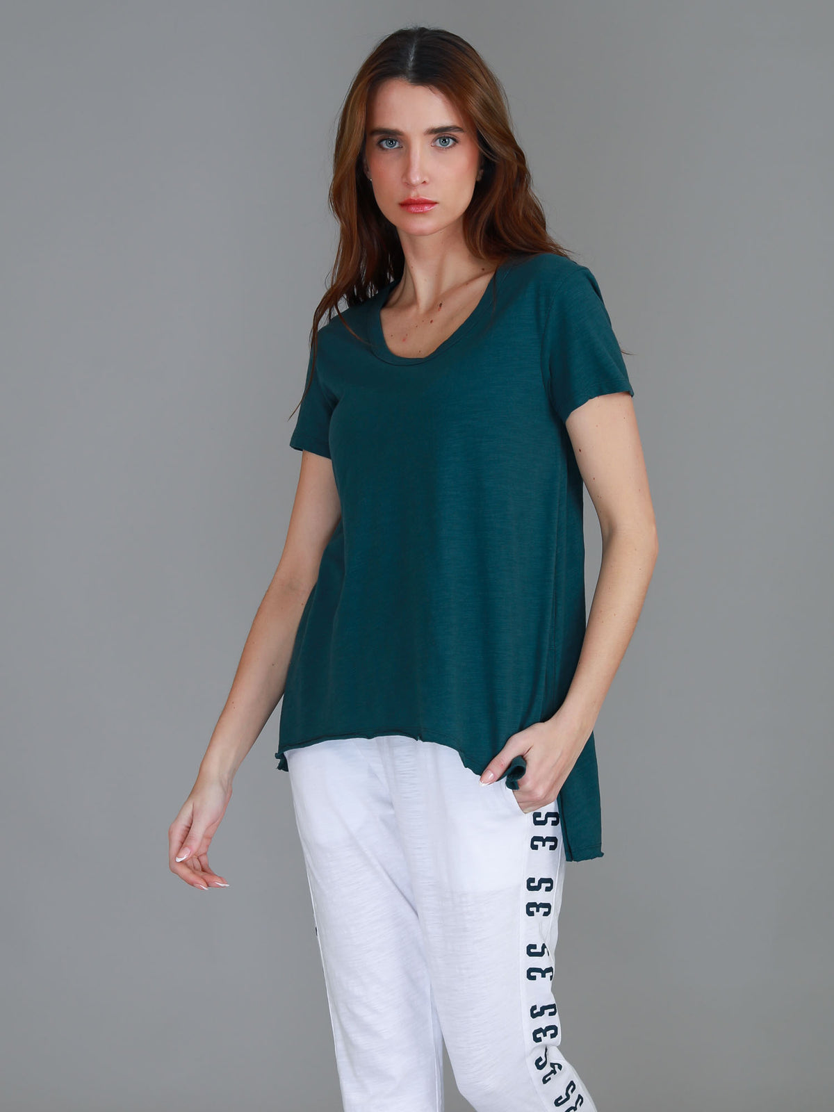 basil green tee
