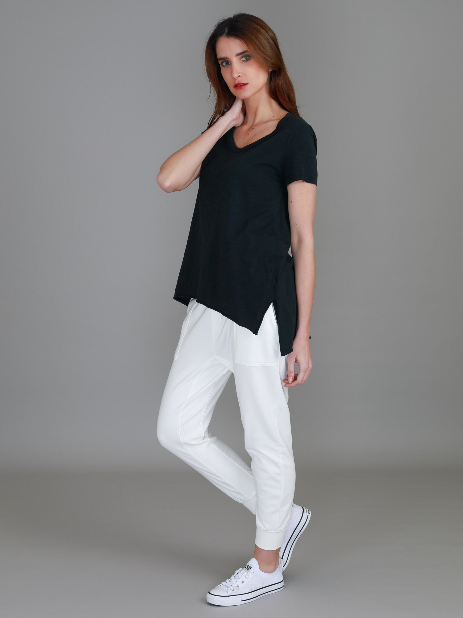 scoop neckline #color_black