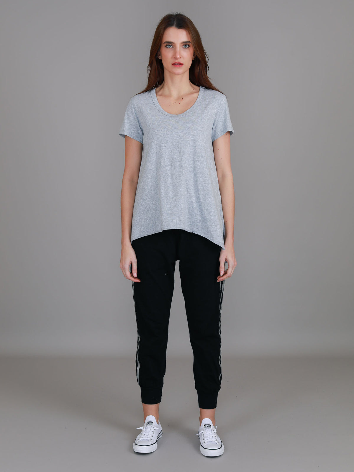 grey slub tee