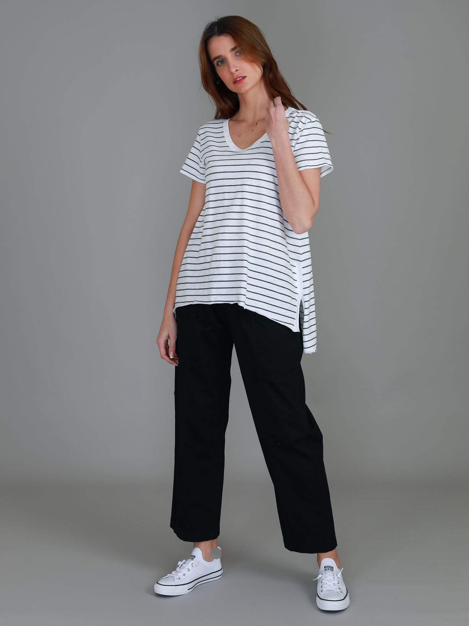 striped shirt women #color_navy stripe