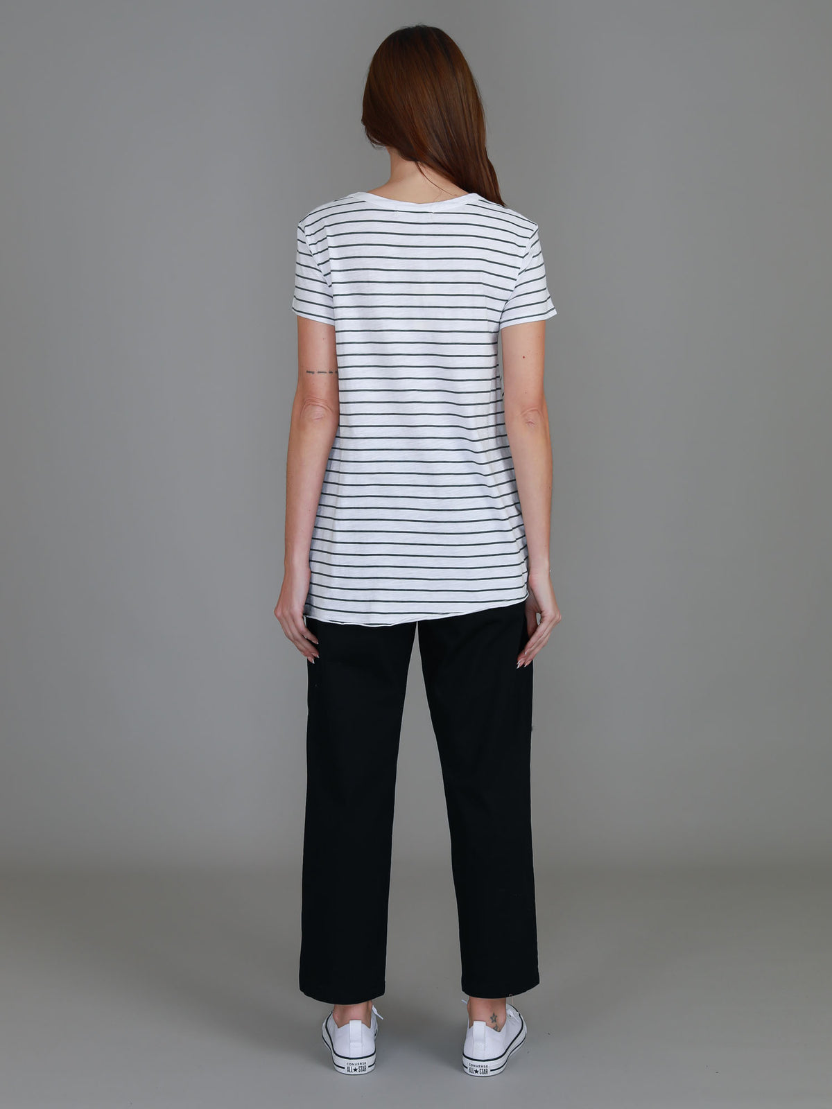 striped slub tee