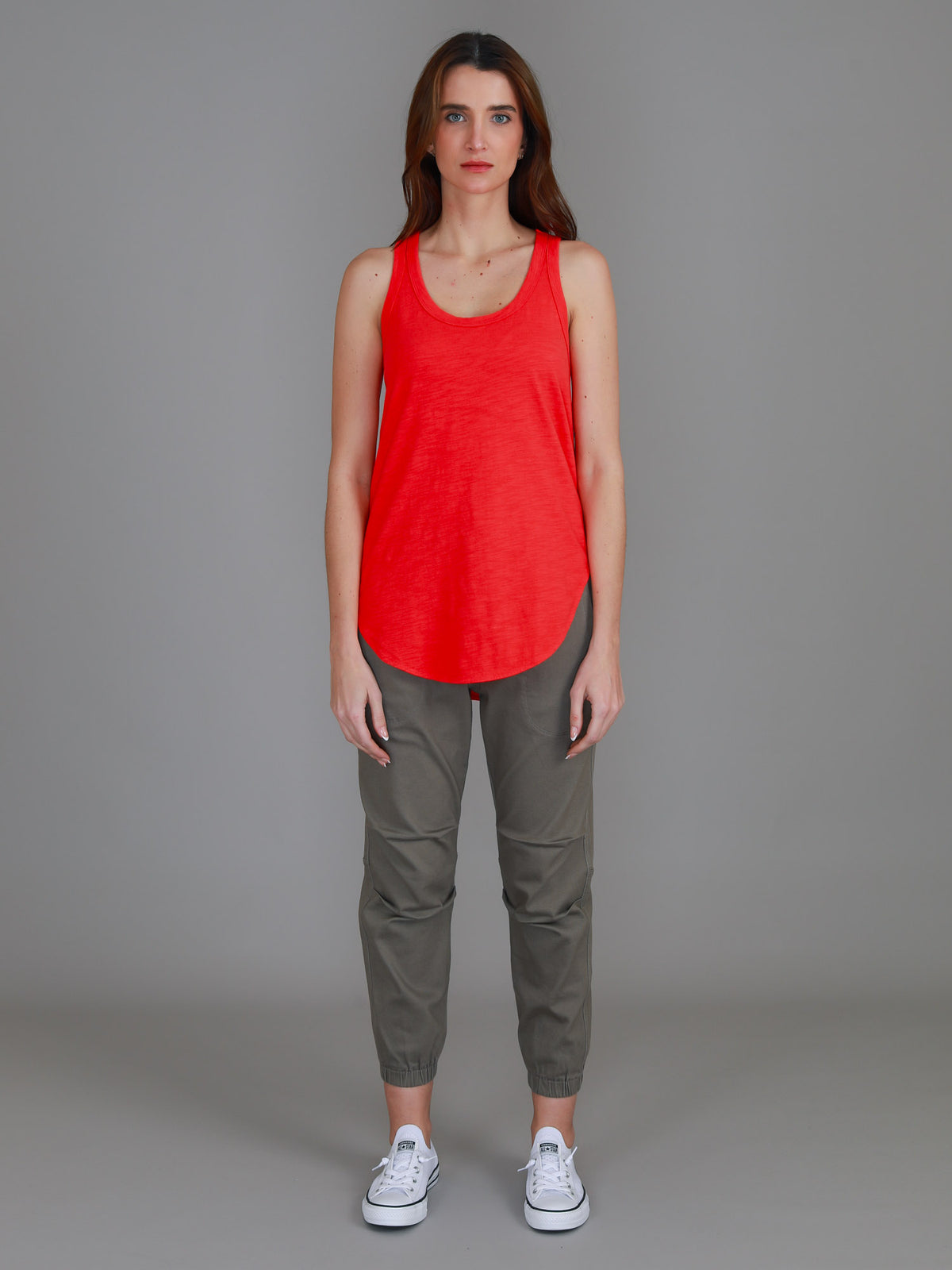 lipstick scoop neck tank