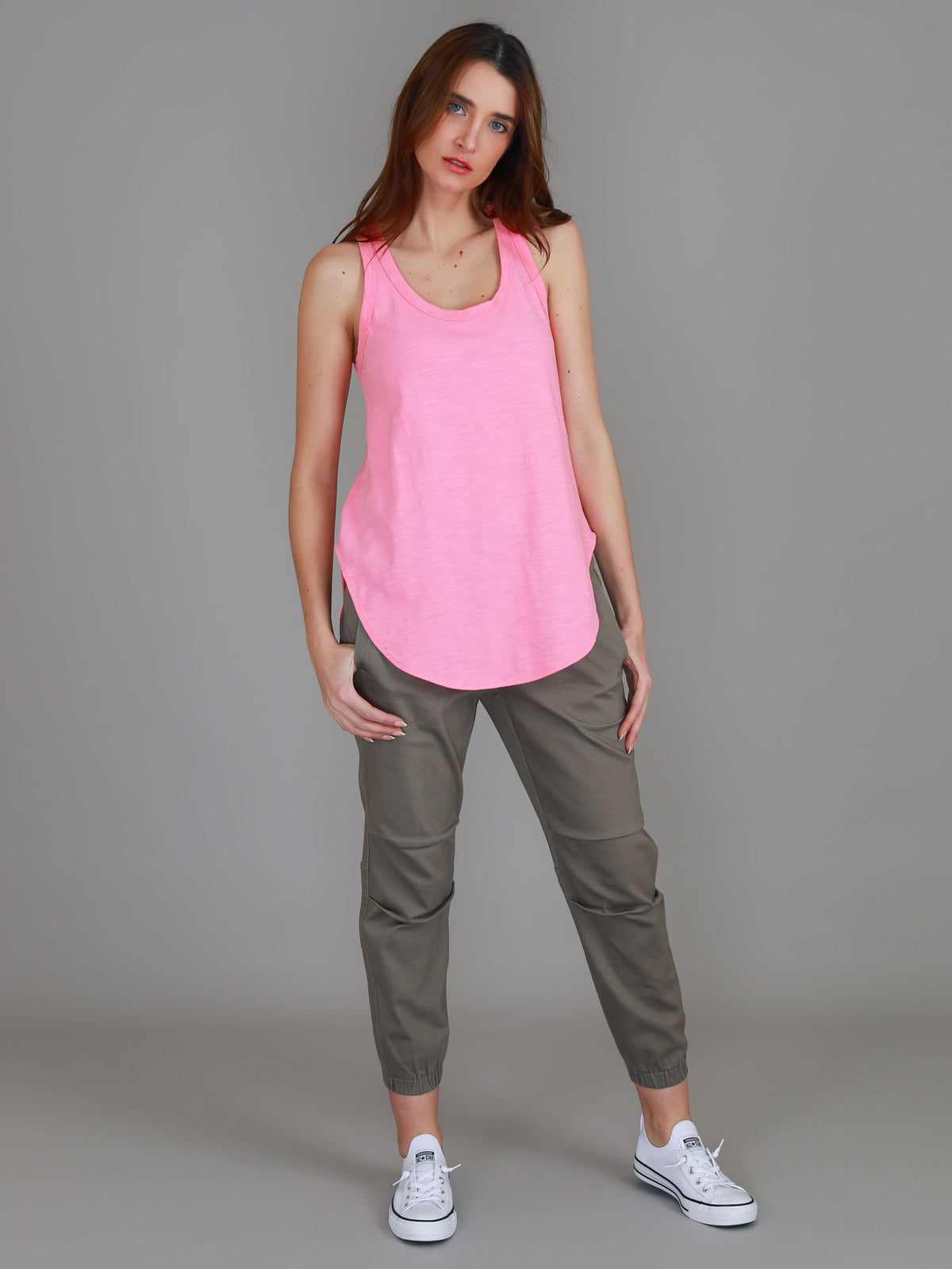 vintage pink tank top women