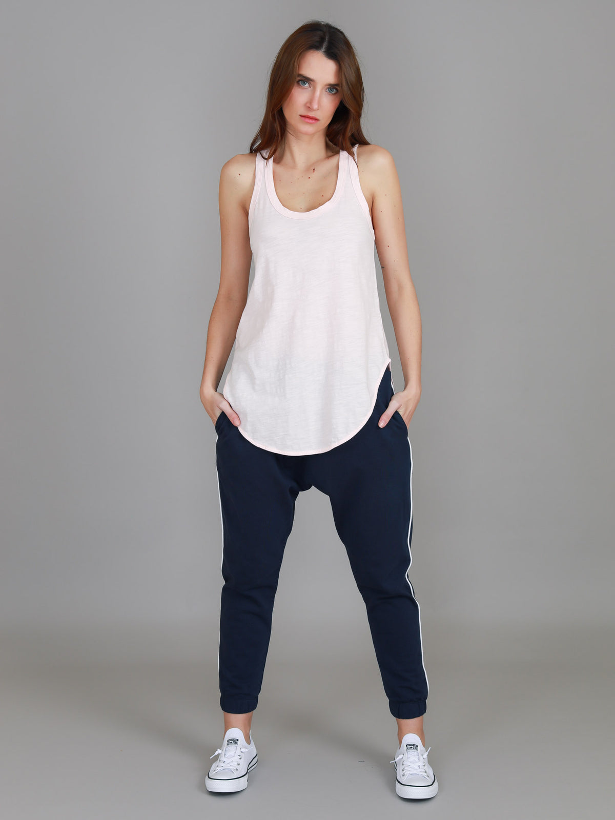pink sleeveless tank