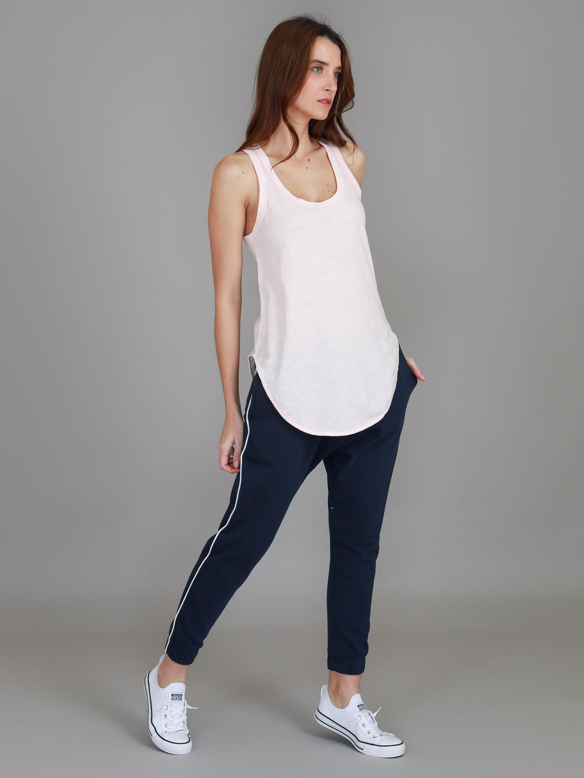 blush racerback singlet