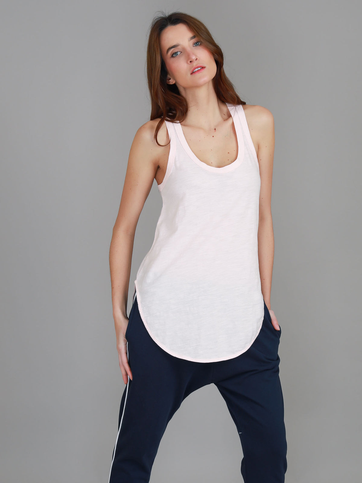 blush racerback tank