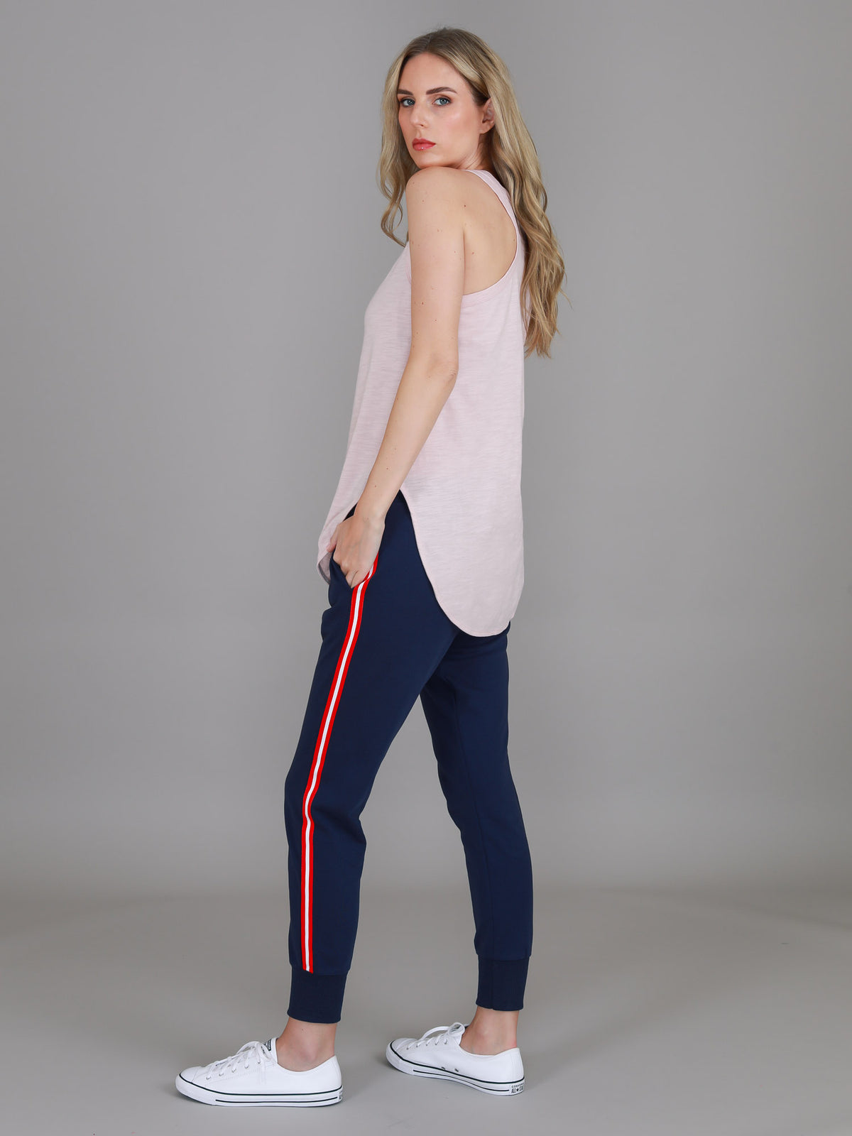 blush marle singlet