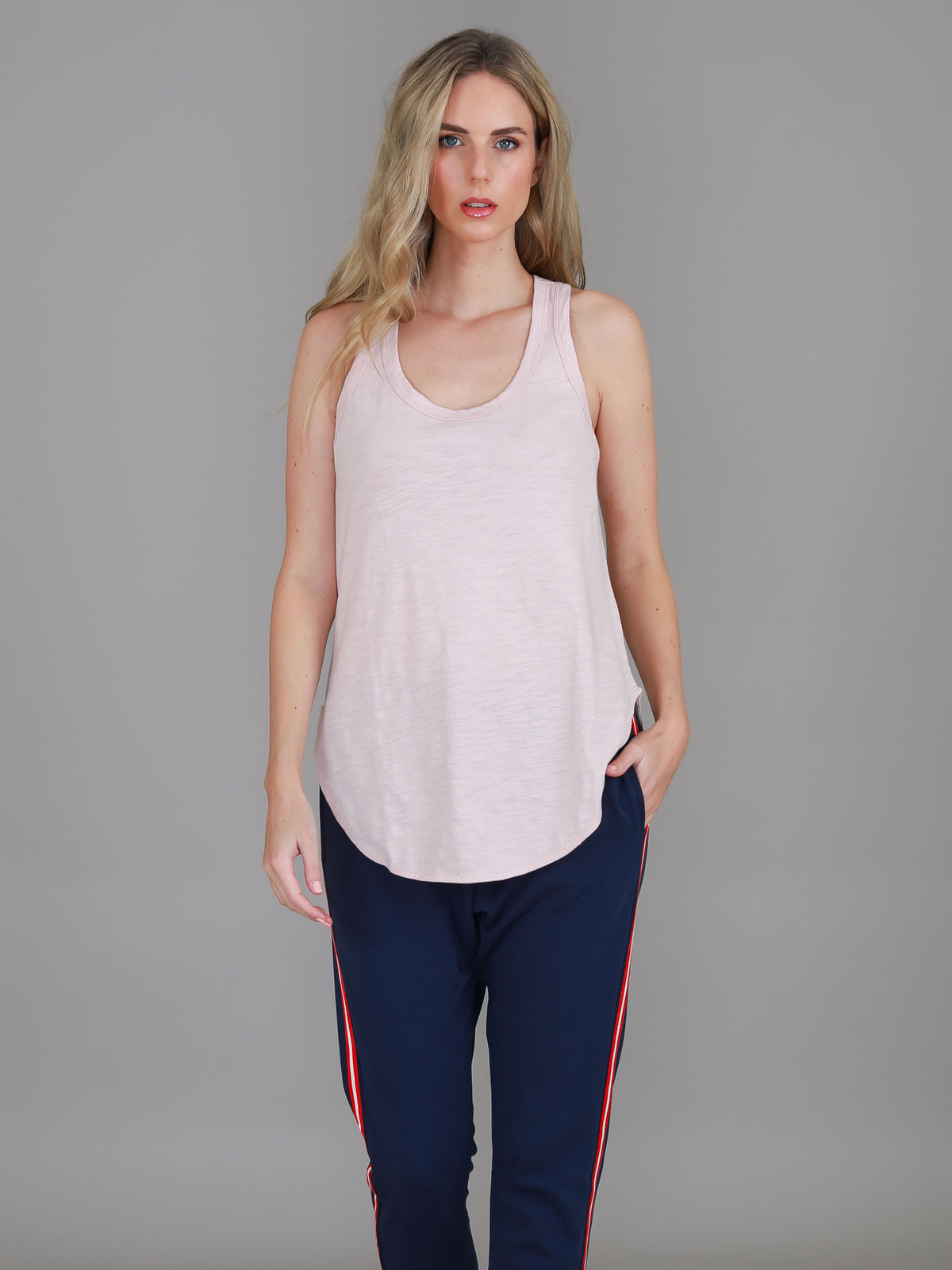 pink tank top women