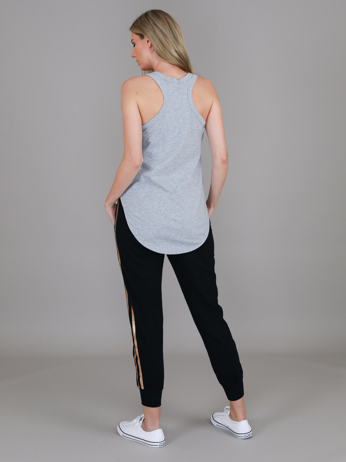 grey racerback tank
