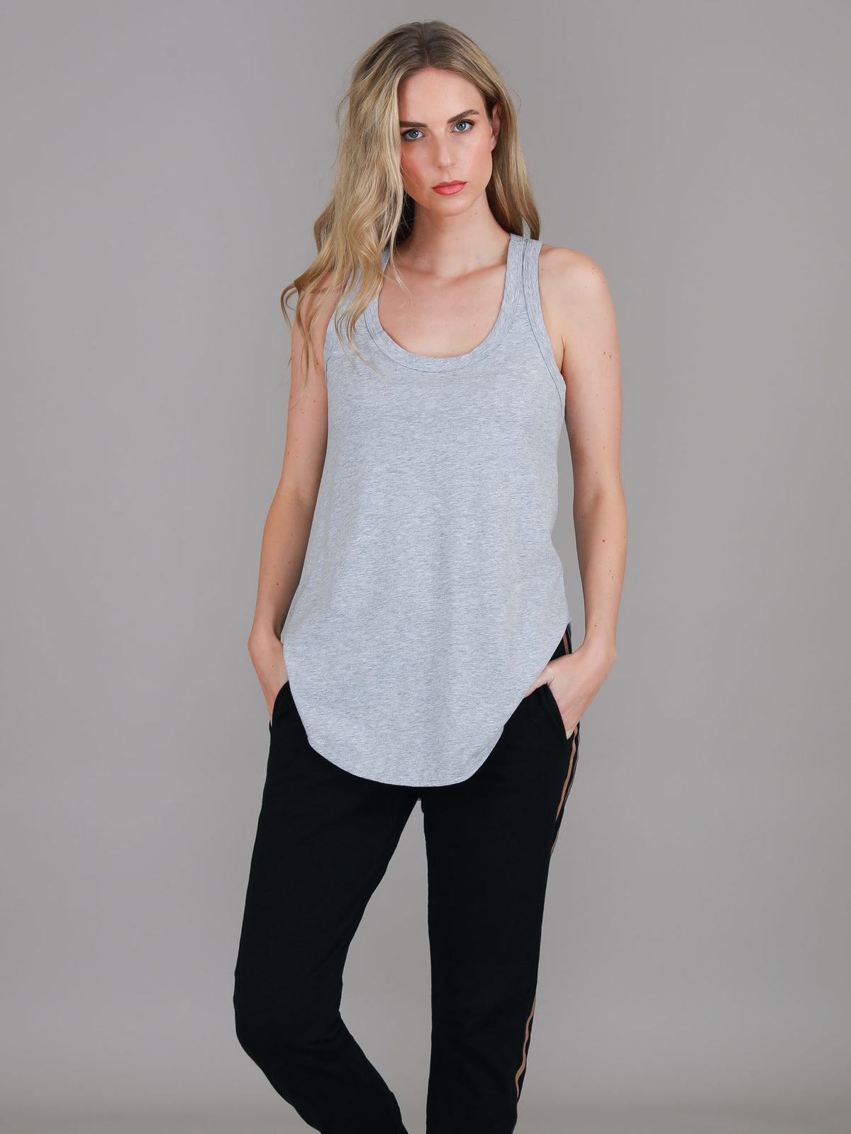 grey tank top women