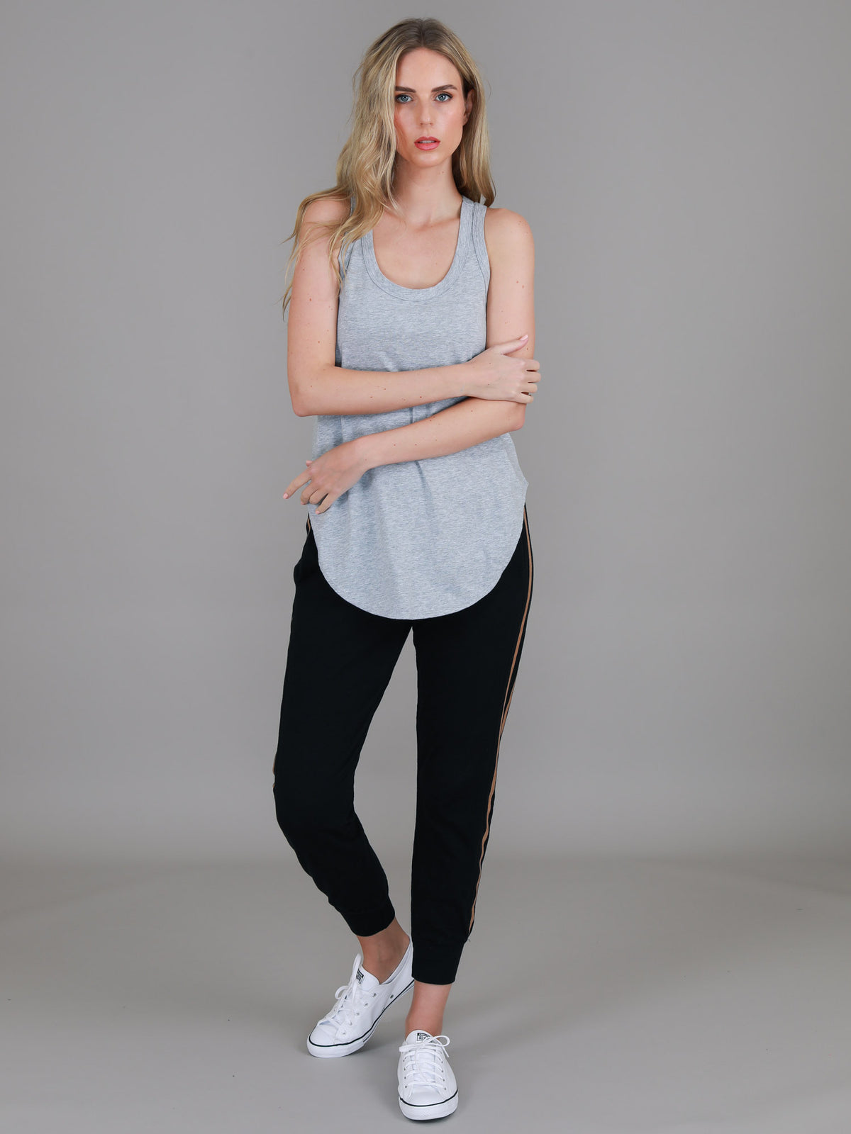 grey cotton tank