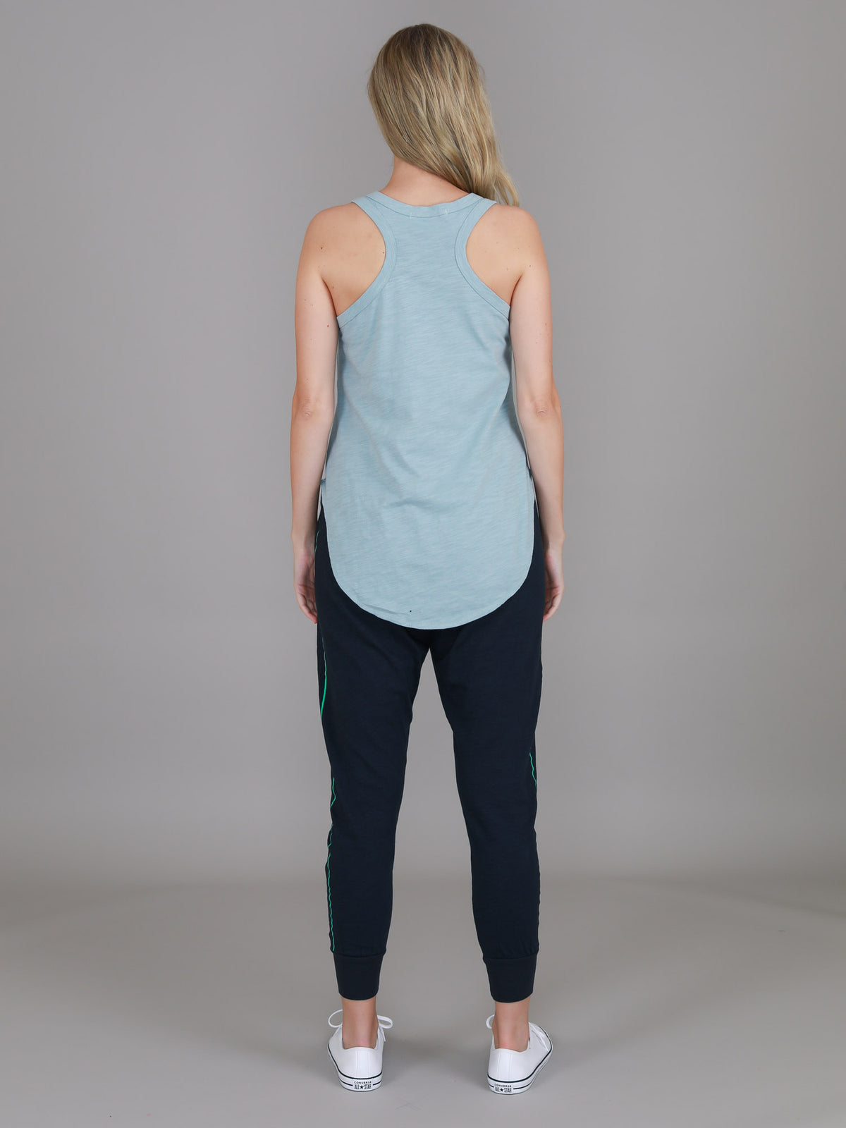 mint blue racerback tank
