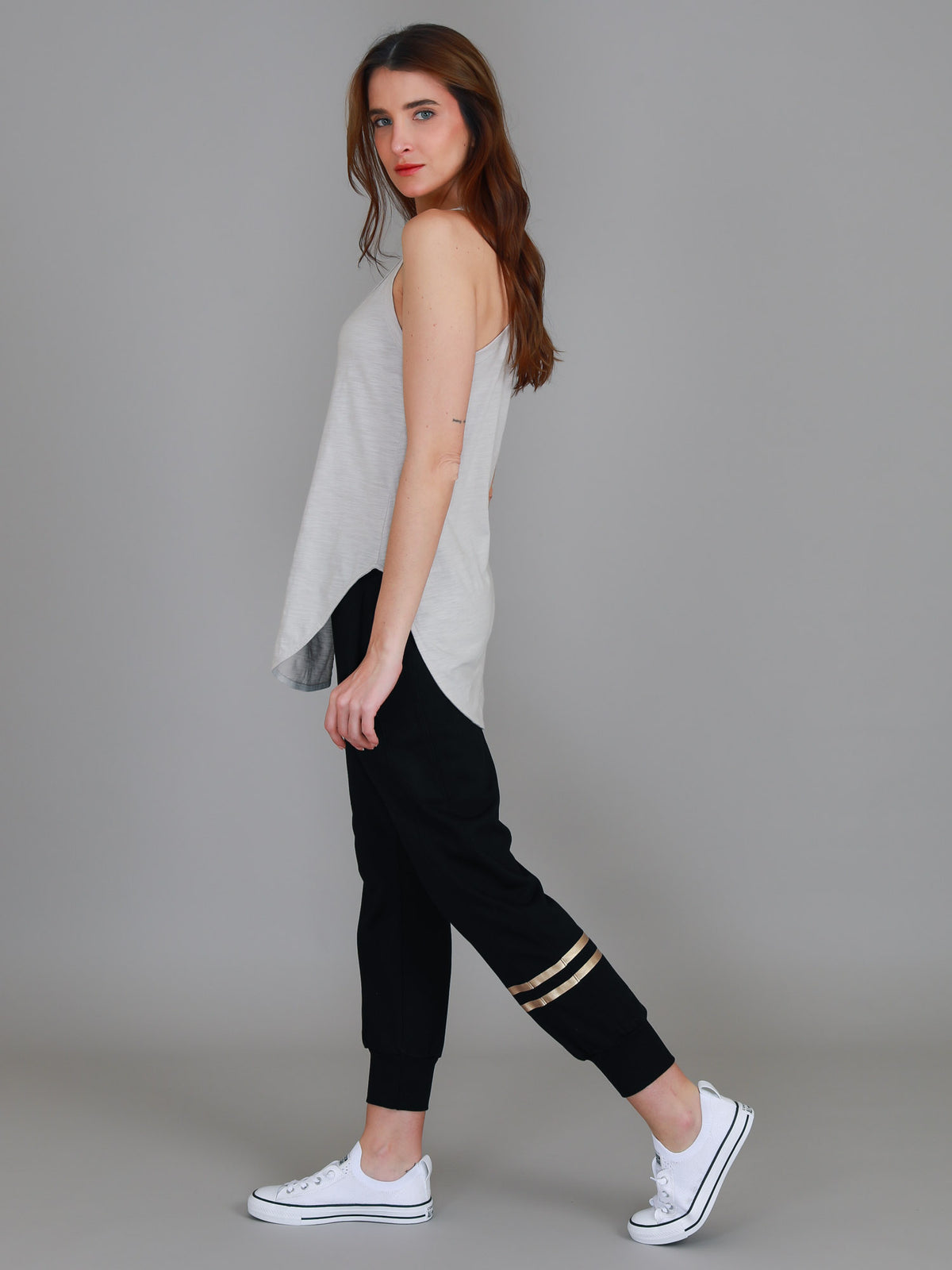 stone racerback tank