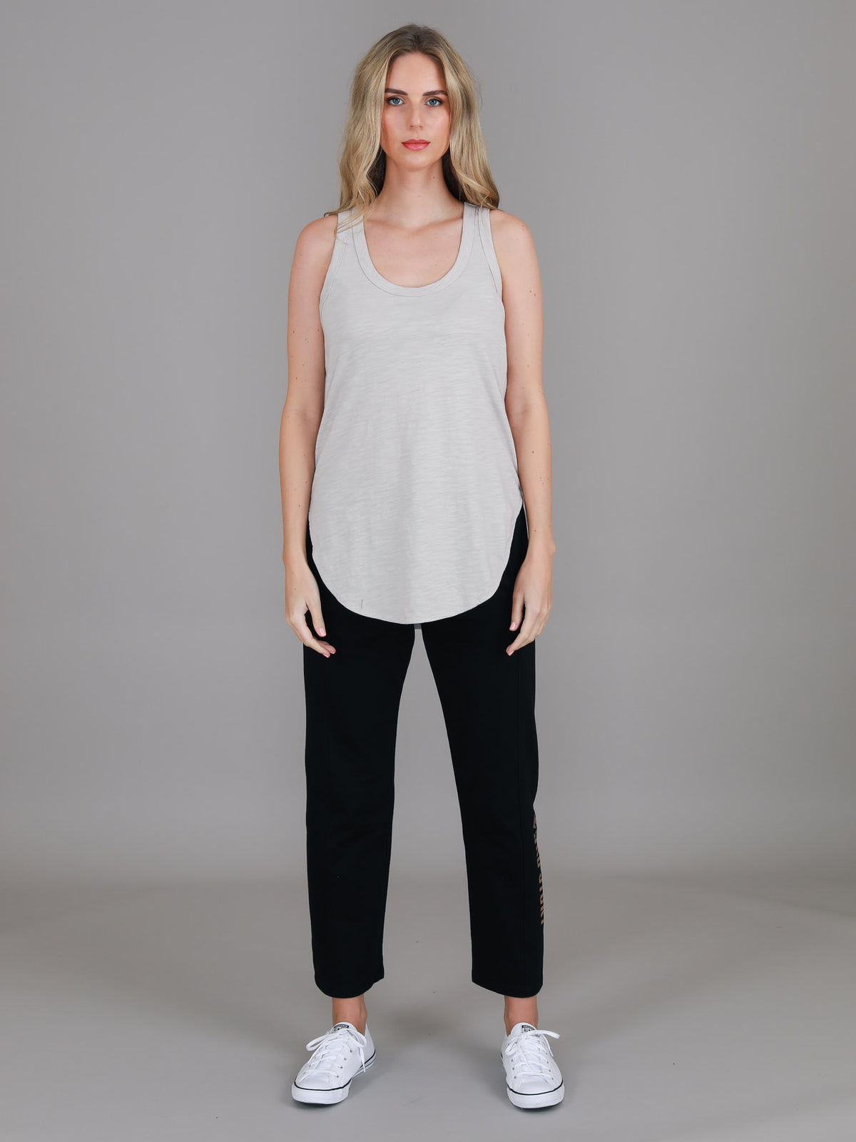 beige cotton tank