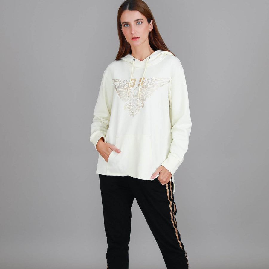 Rihanna Golden Eagle Logo Hoodie size guide