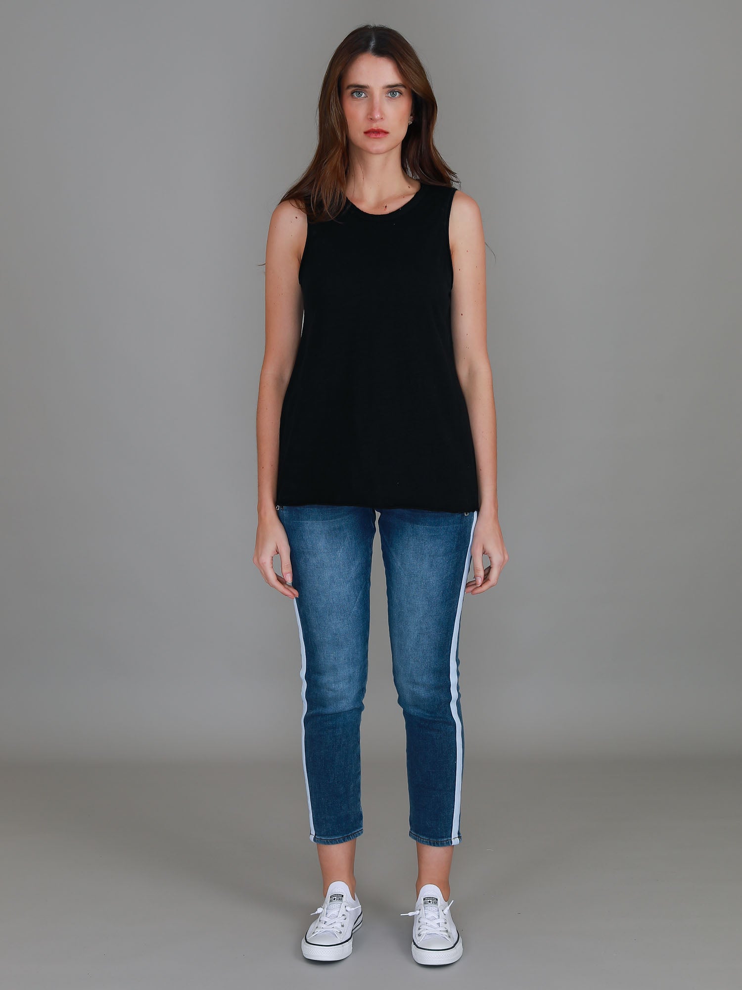 black high neck tank #color_black