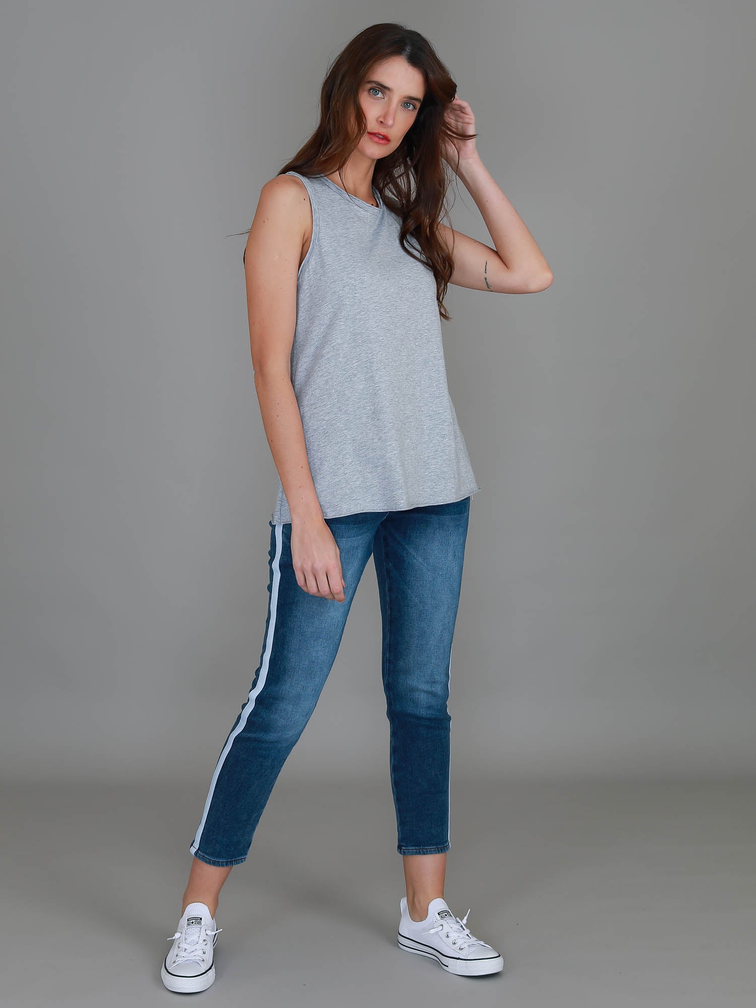 activewear tank #color_grey marle