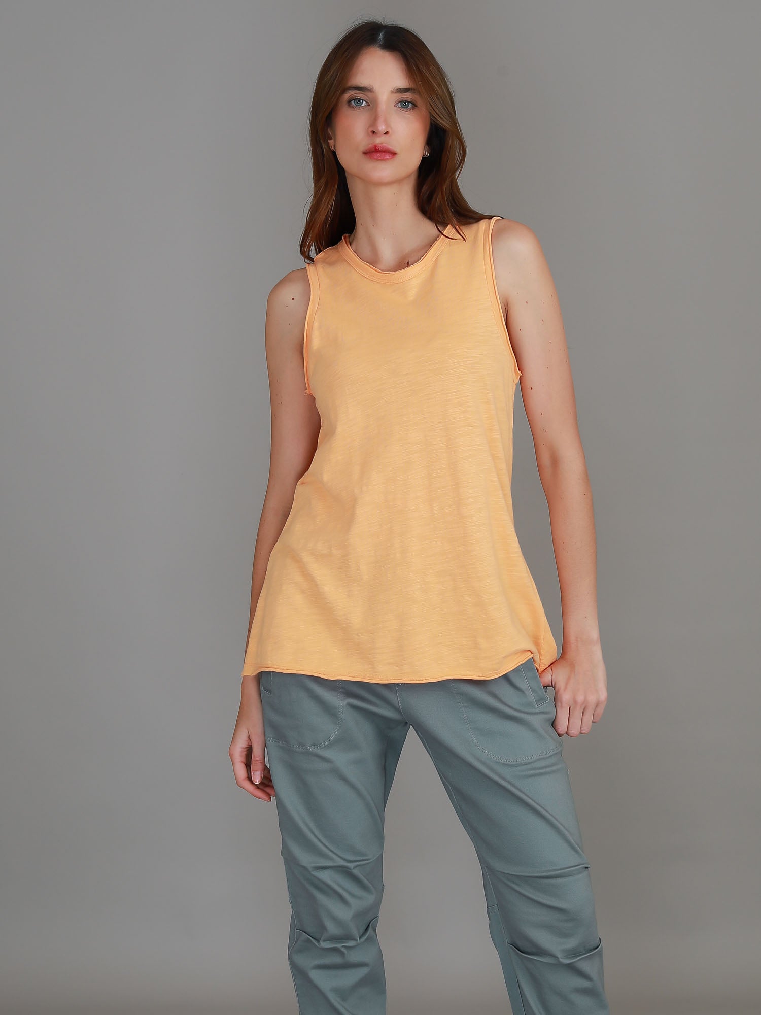 plus size sleeveless tops #color_melon