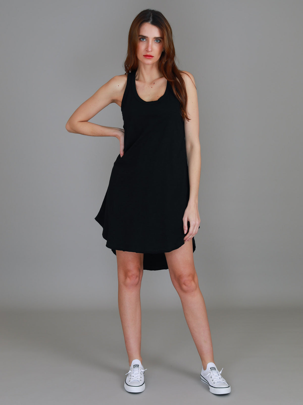 ladies black dress