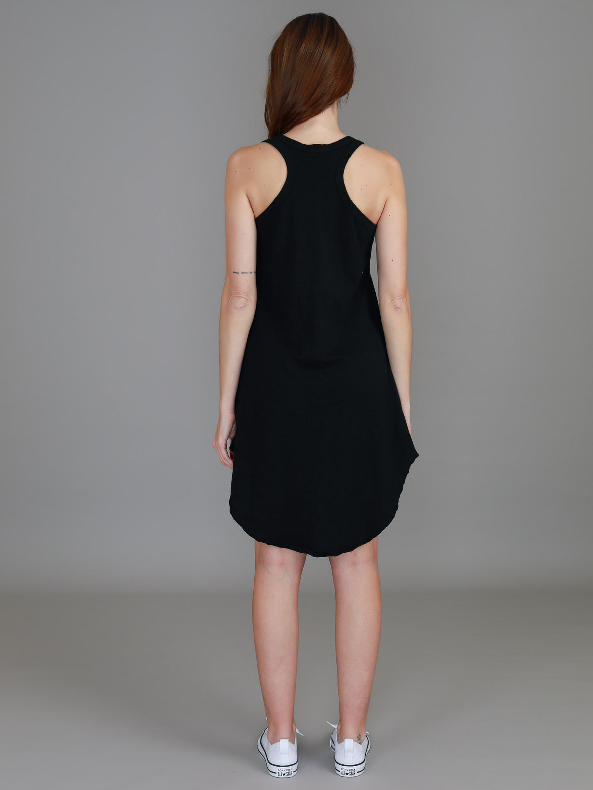 cotton black dress