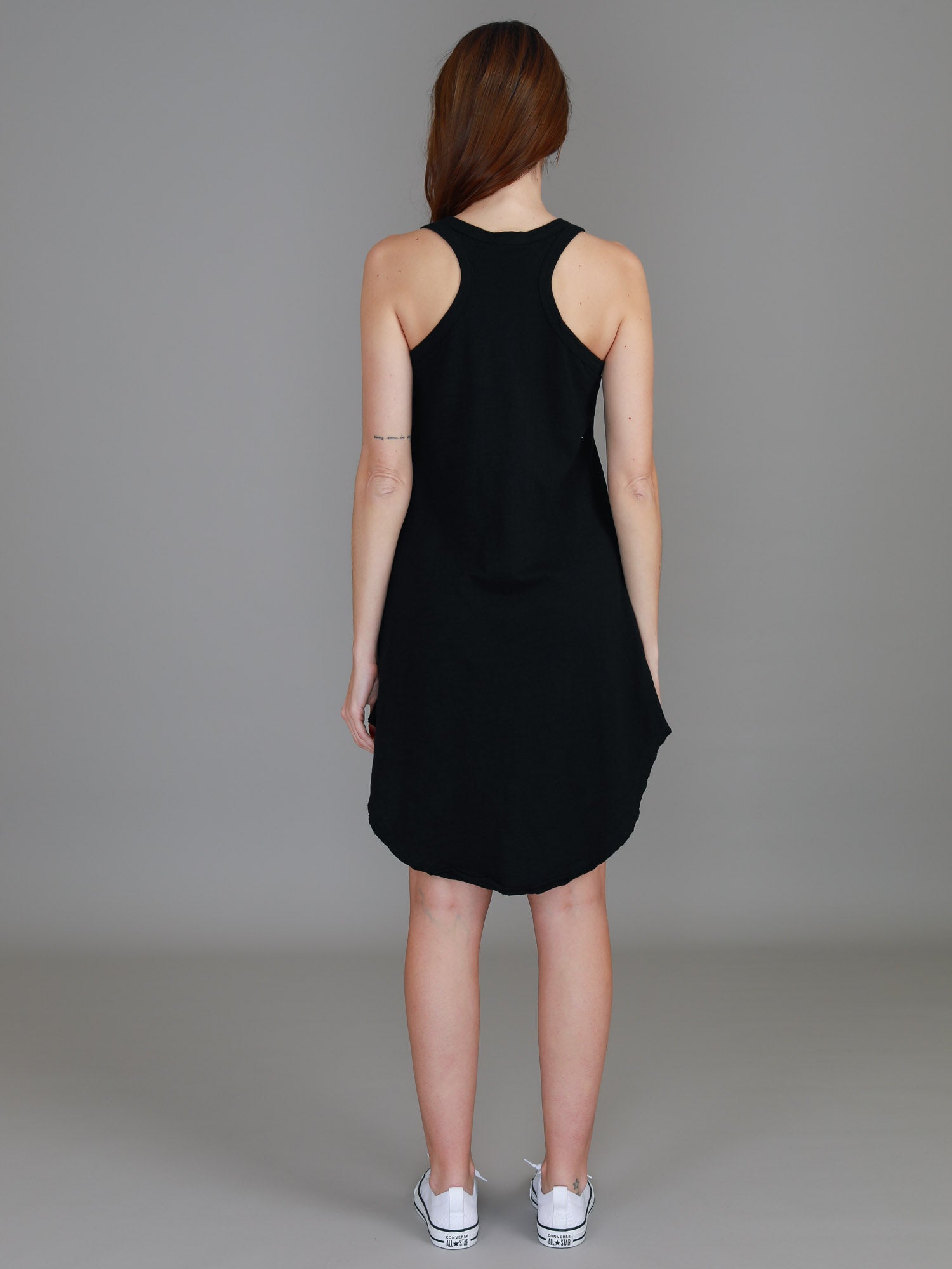 cotton black dress #color_black