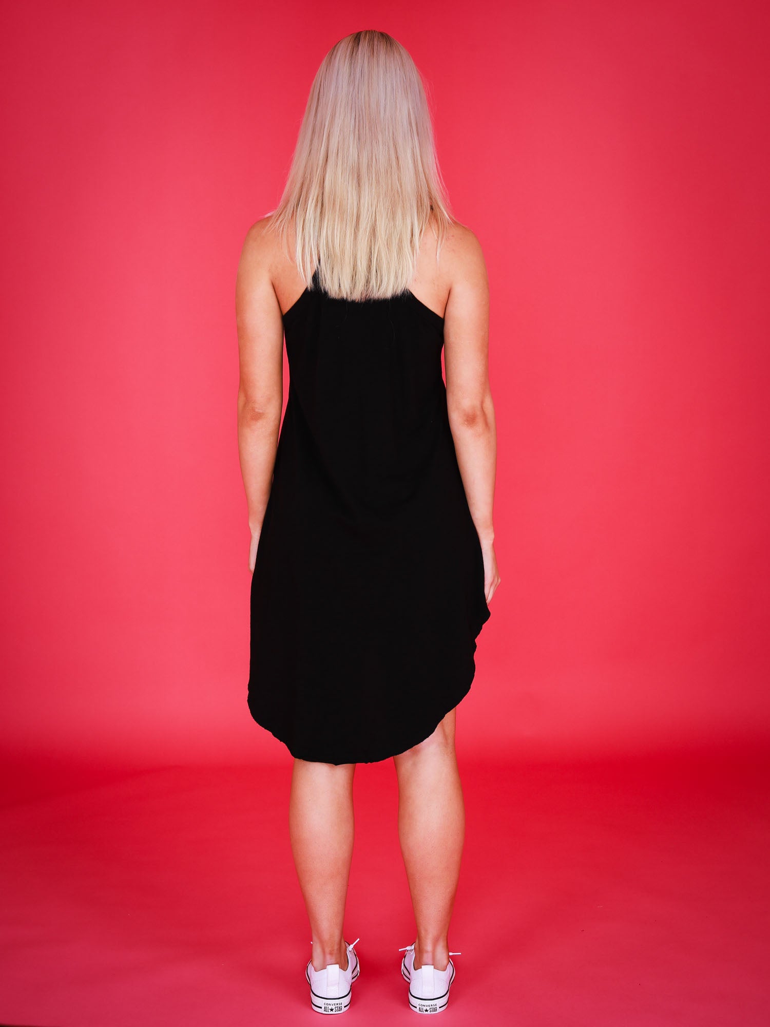 long black singlet dress #color_black