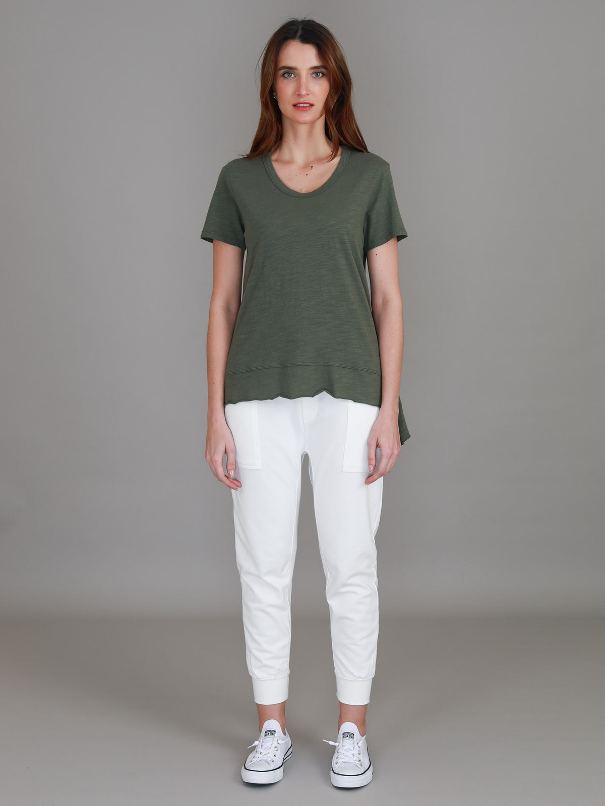 green crew tee slub