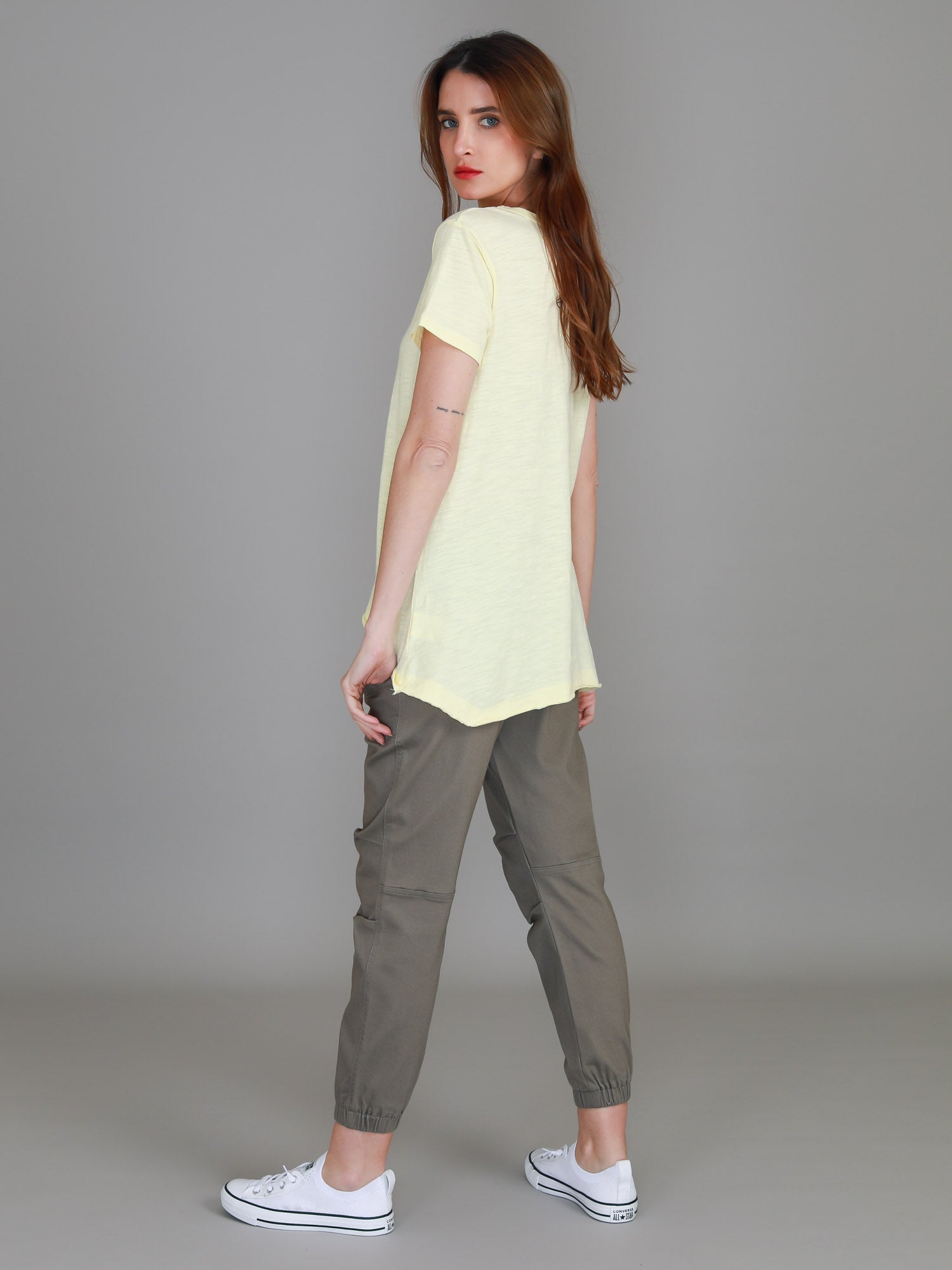 yellow t shirt women #color_lemon