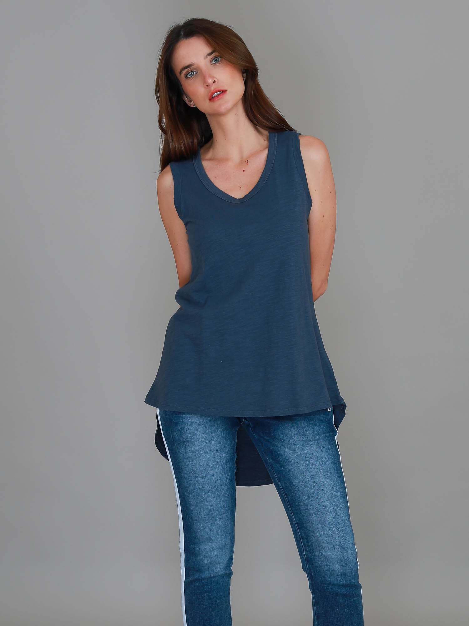 cotton tank tops for women #color_indigo