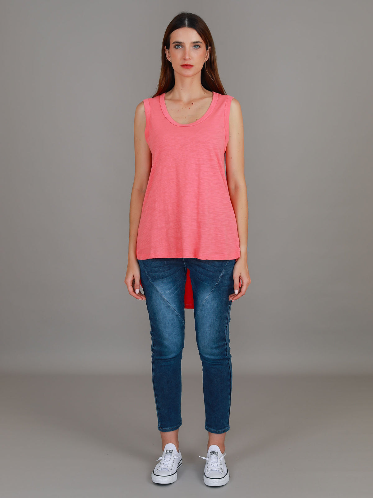 red hi lo singlet