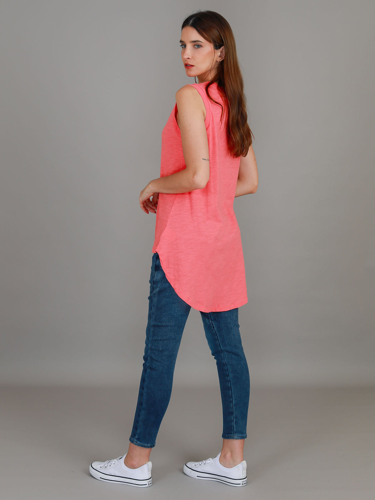 watermelon sleeveless tank