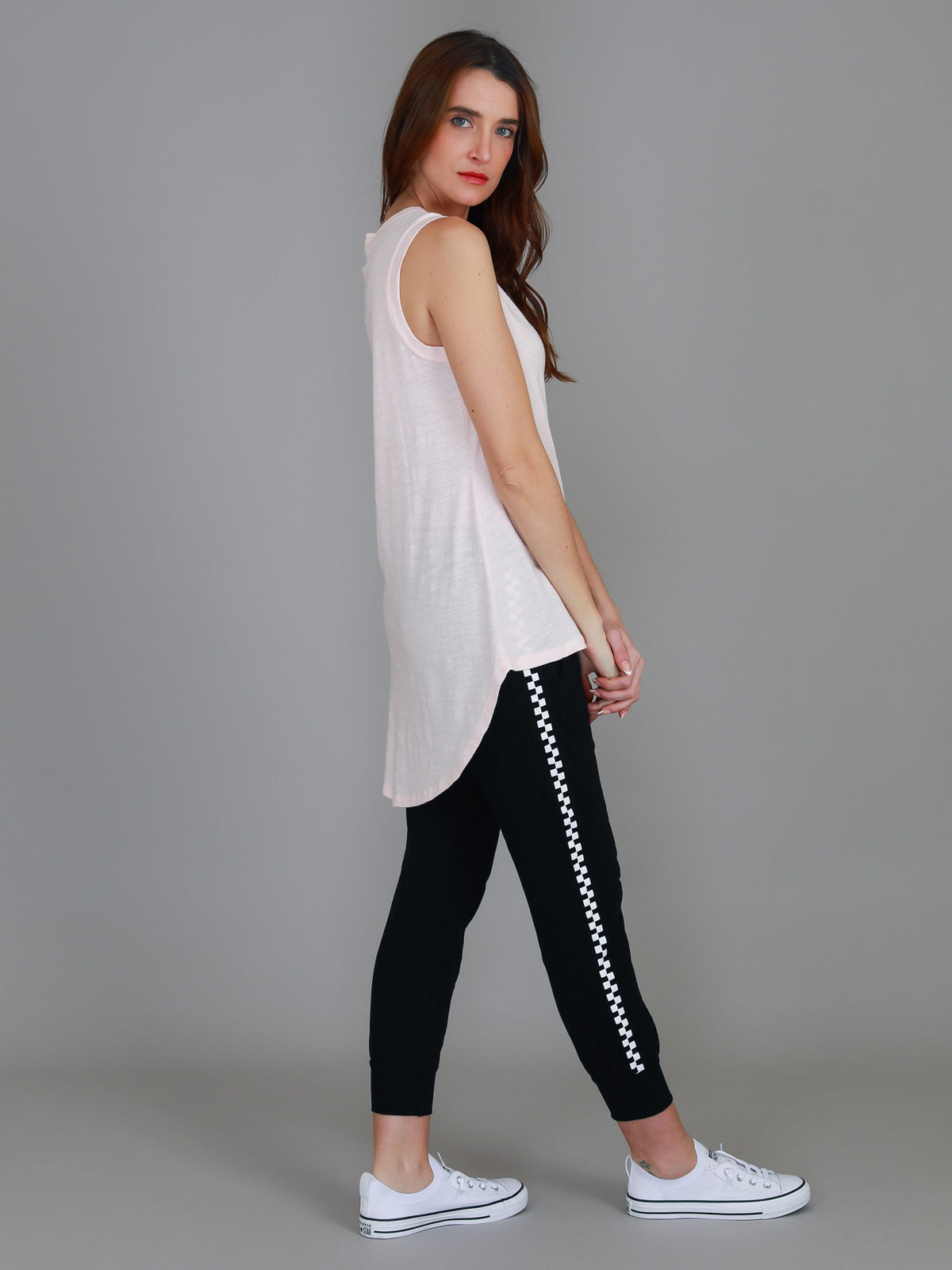 blush sleeveless tank