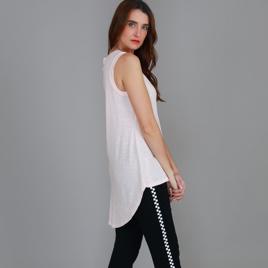 Madison Hi Lo Hem Tank Top size guide