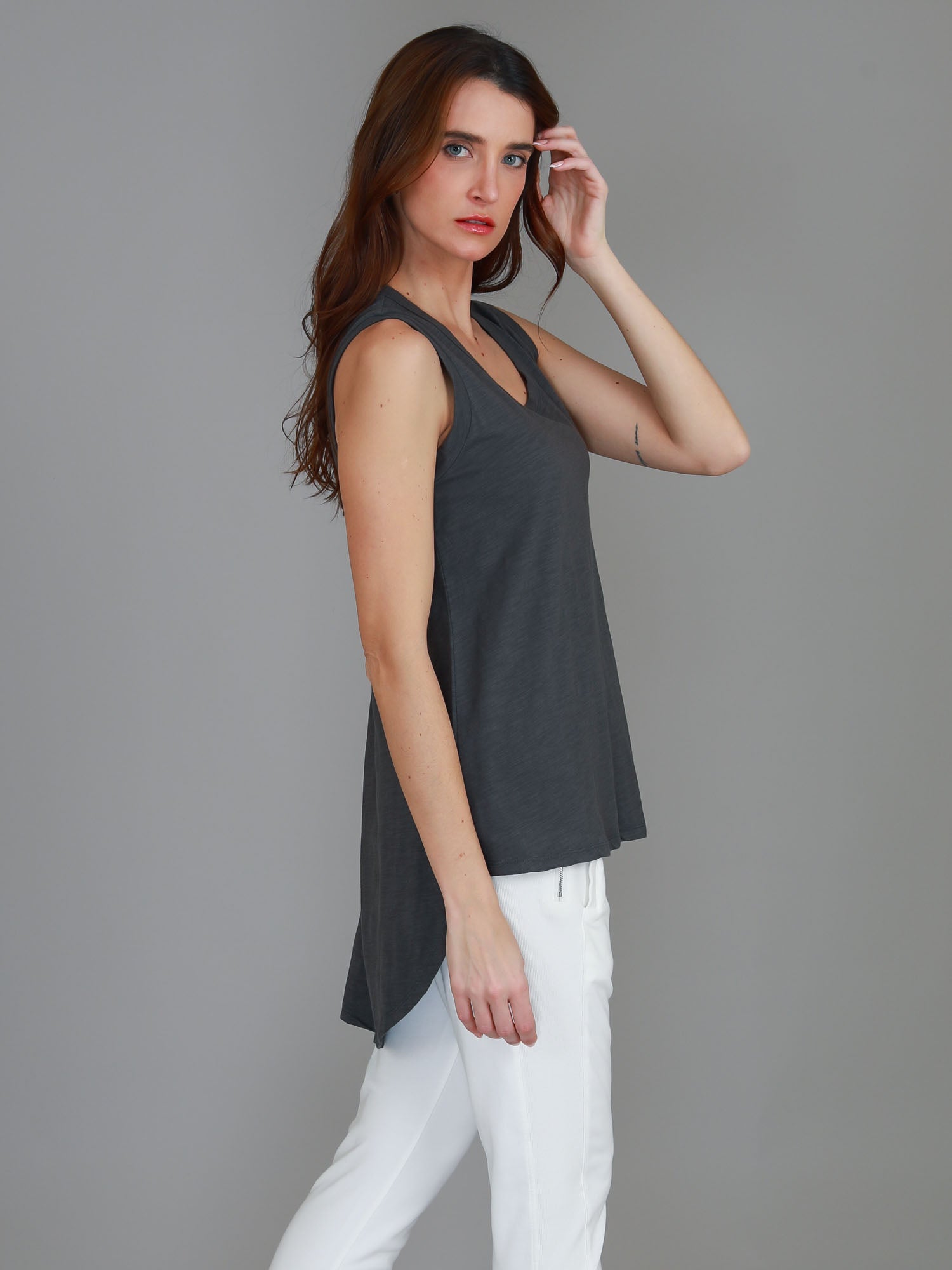 long singlet tops #color_charcoal