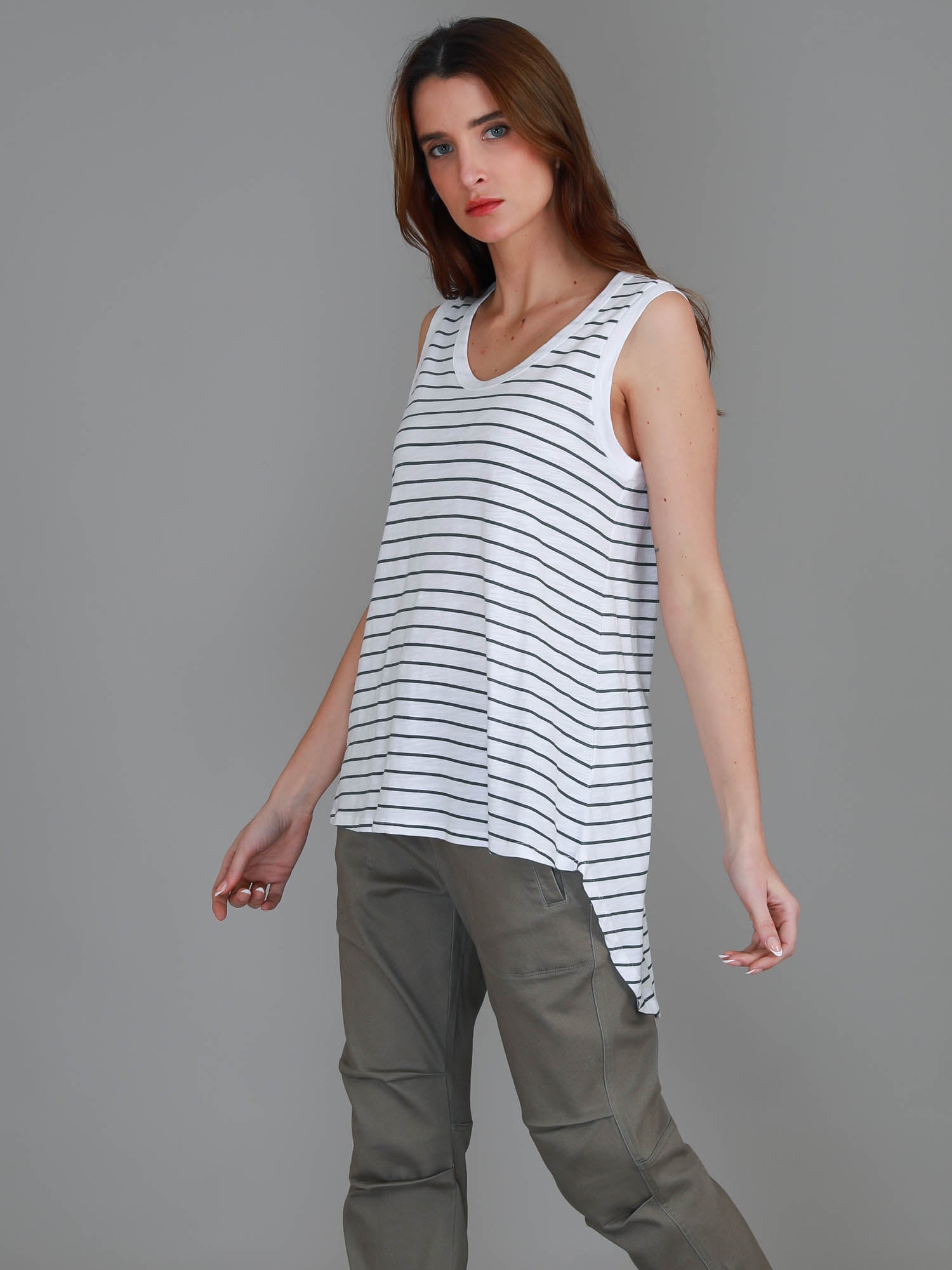 cotton singlet tops #color_stripe