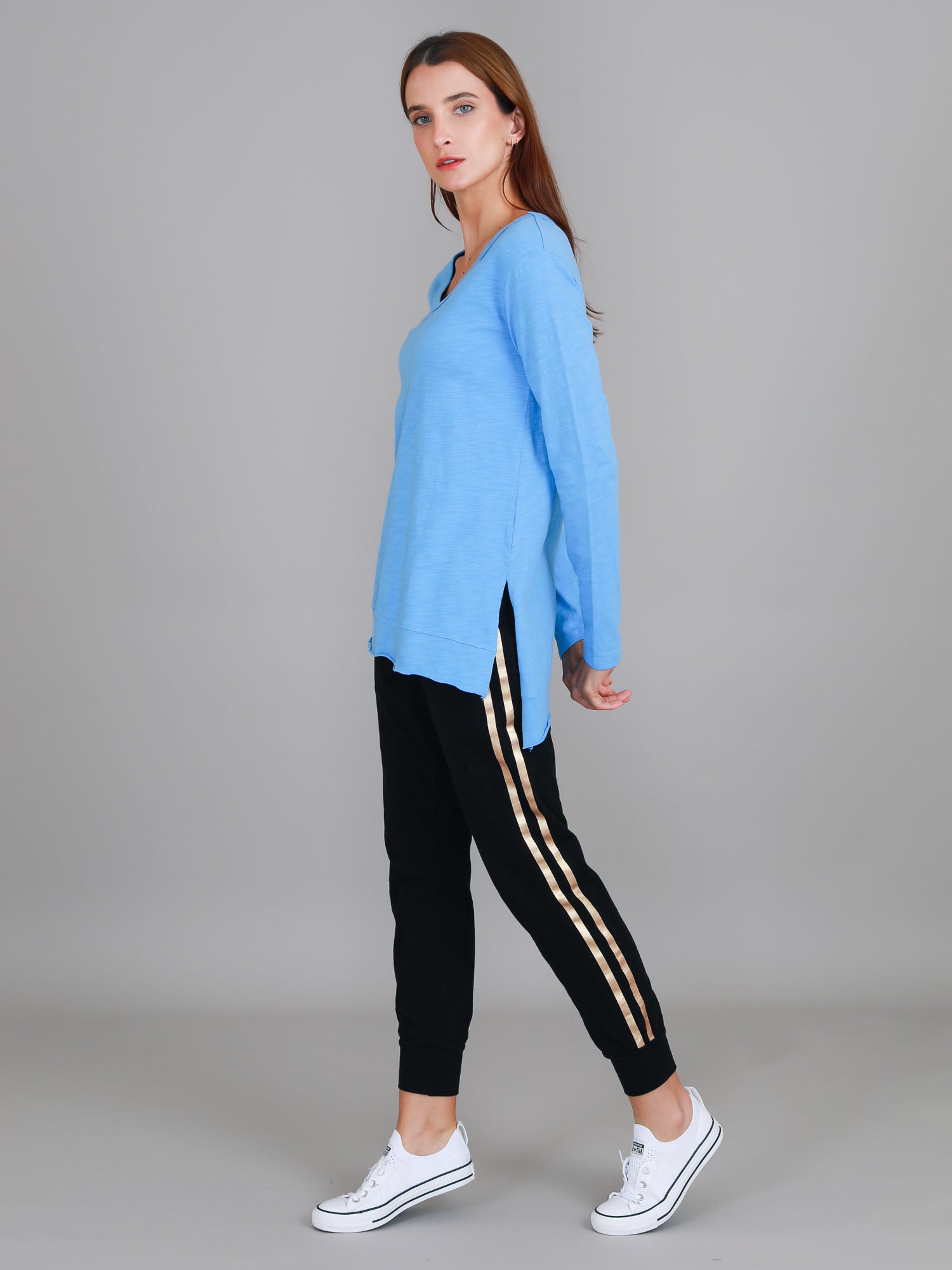 long sleeve tees womens #color_pacific blue