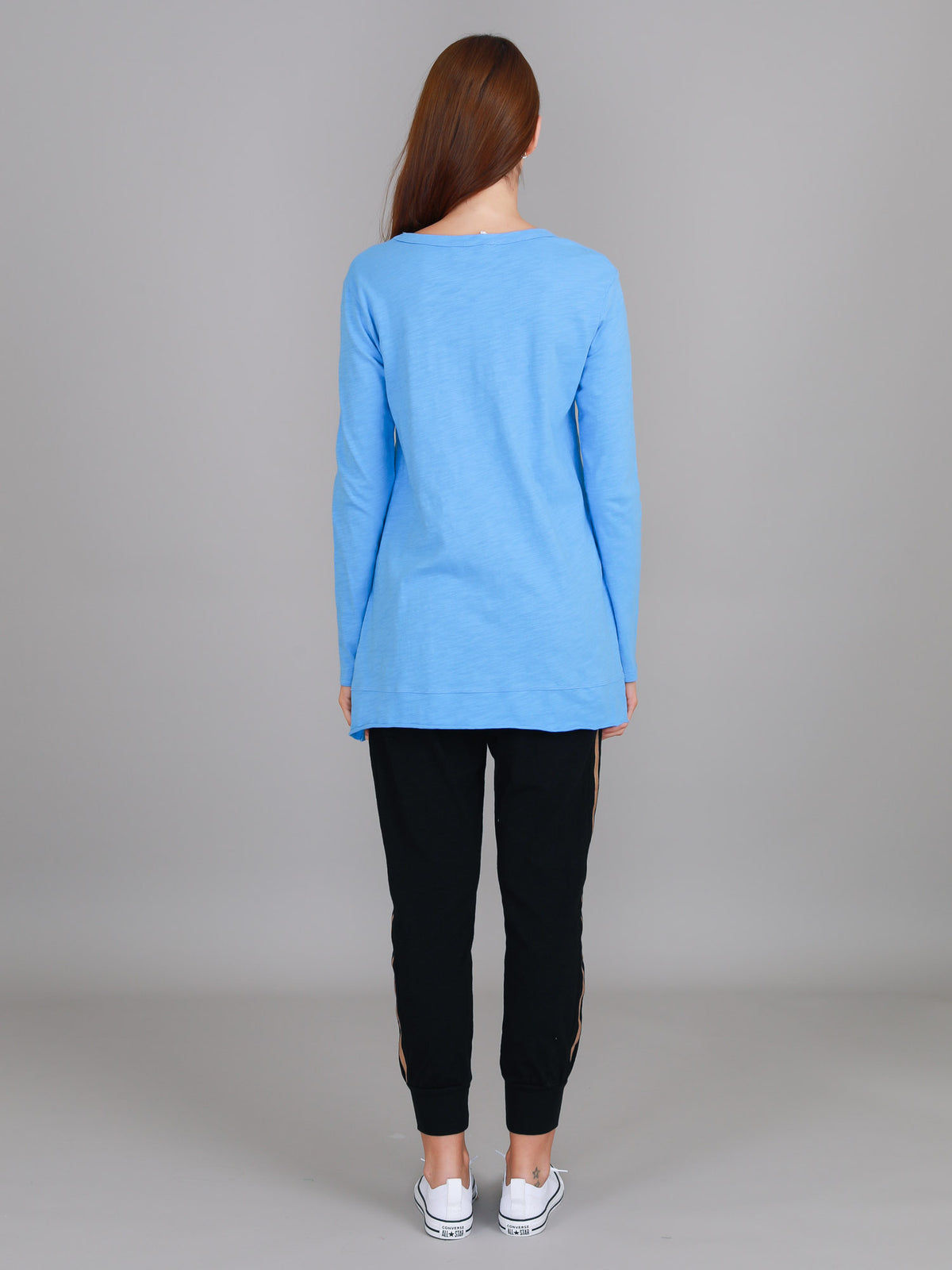 pacific blue long sleeve slub