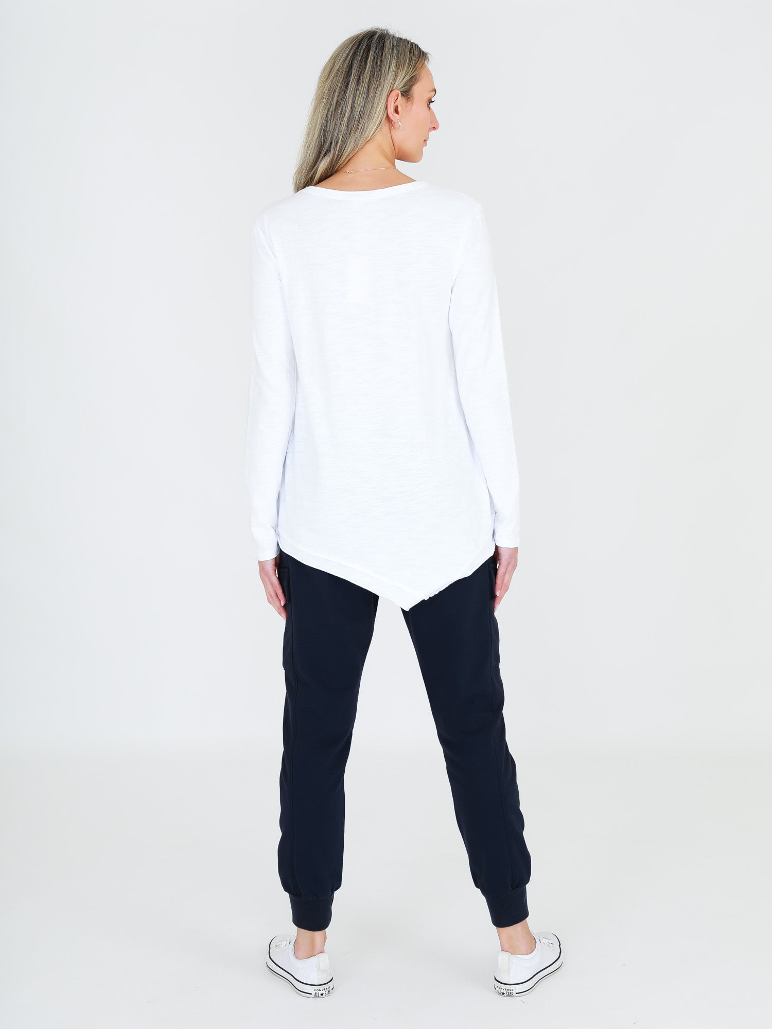 White Asymmetrical Top #color_white