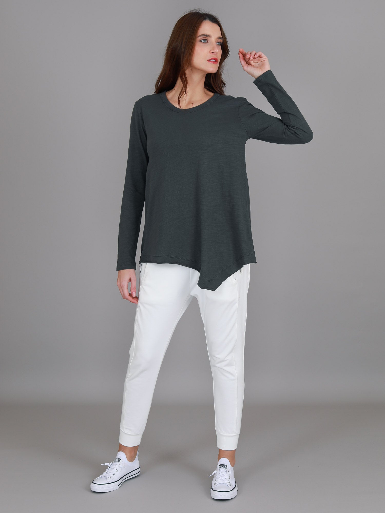 light grey long sleeve top #color_charcoal