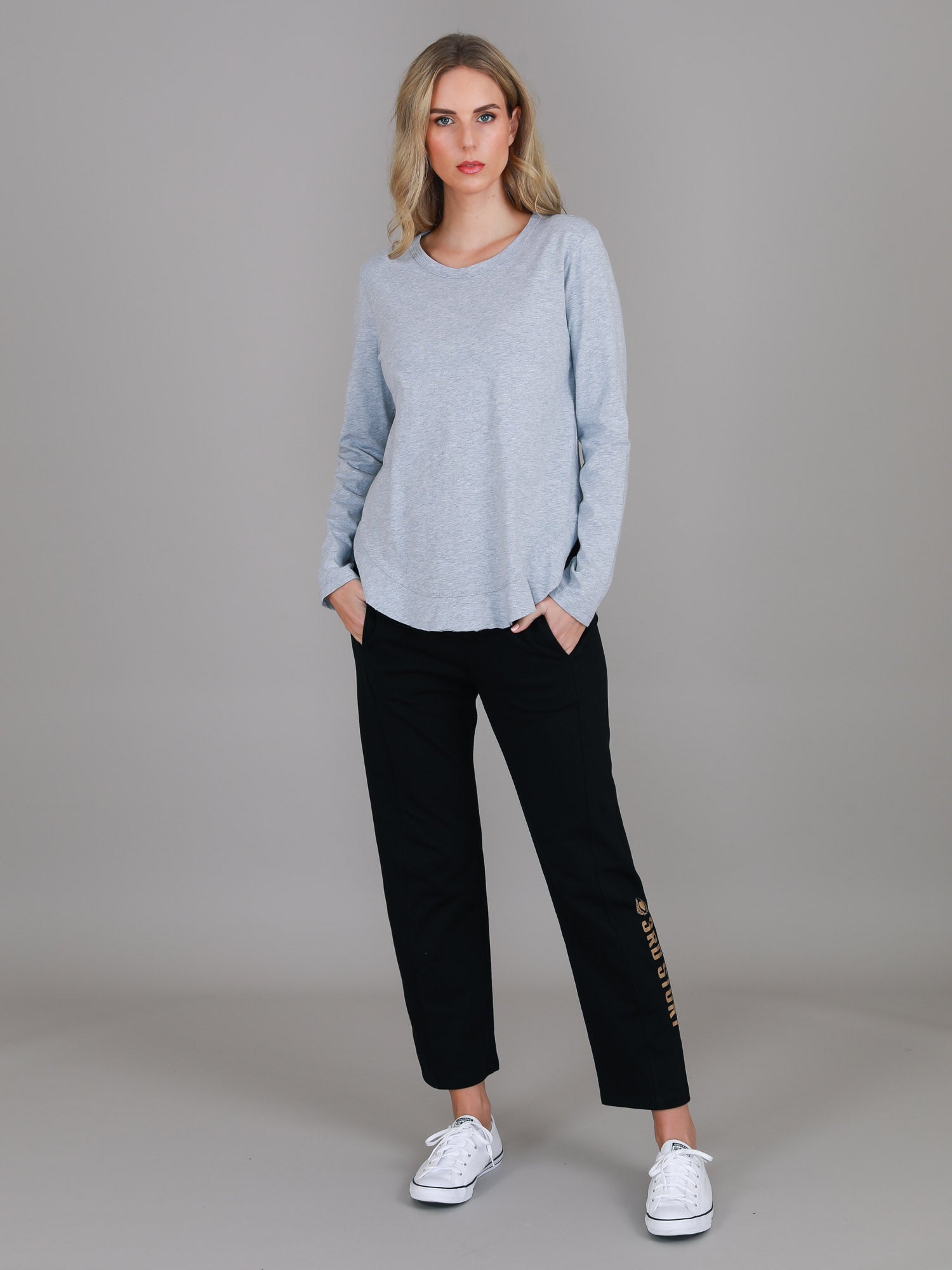 long sleeve t shirts women #color_grey marle